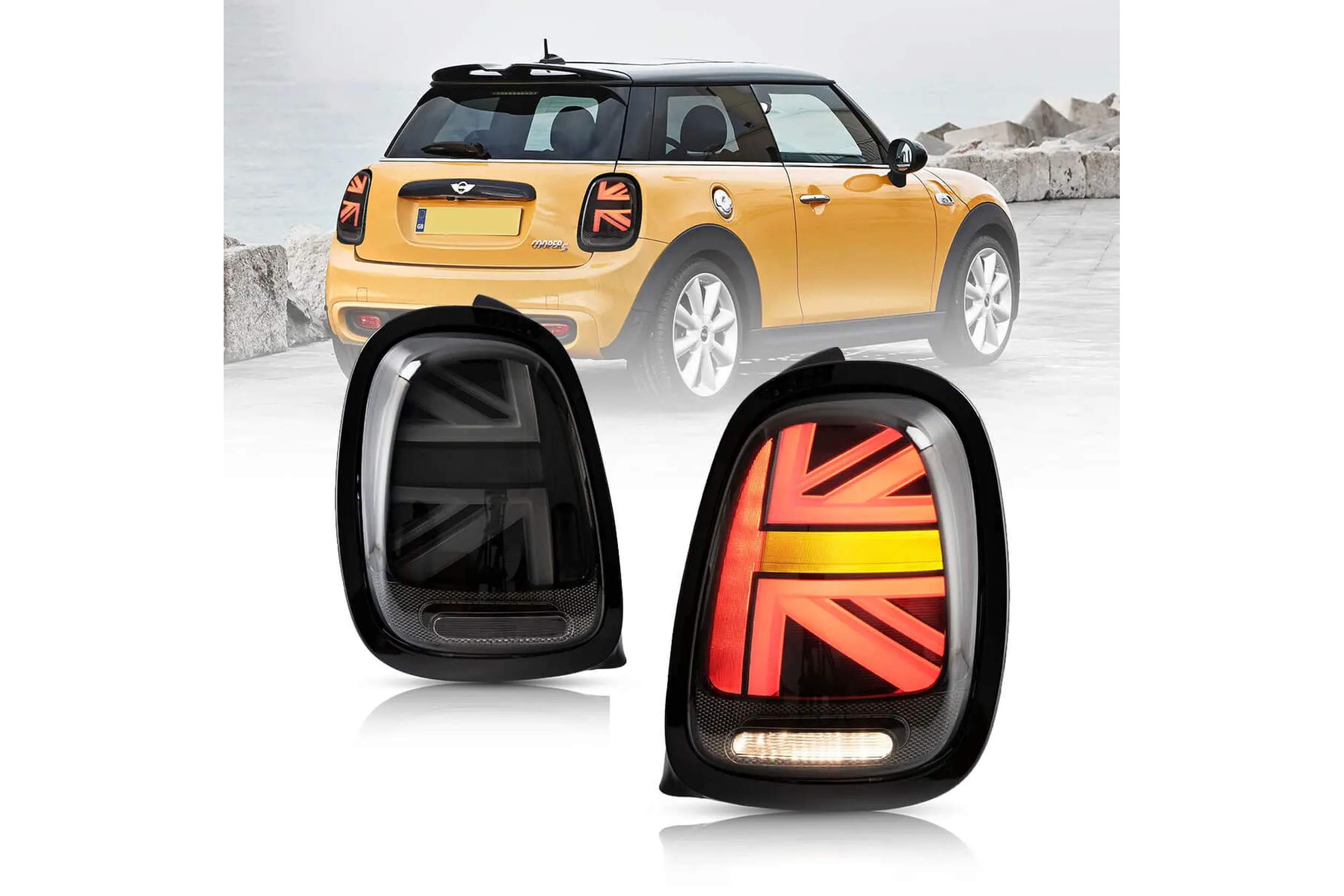 14-19 Mini Hatch: LED Tail Lights - Smoked/Black photo 4