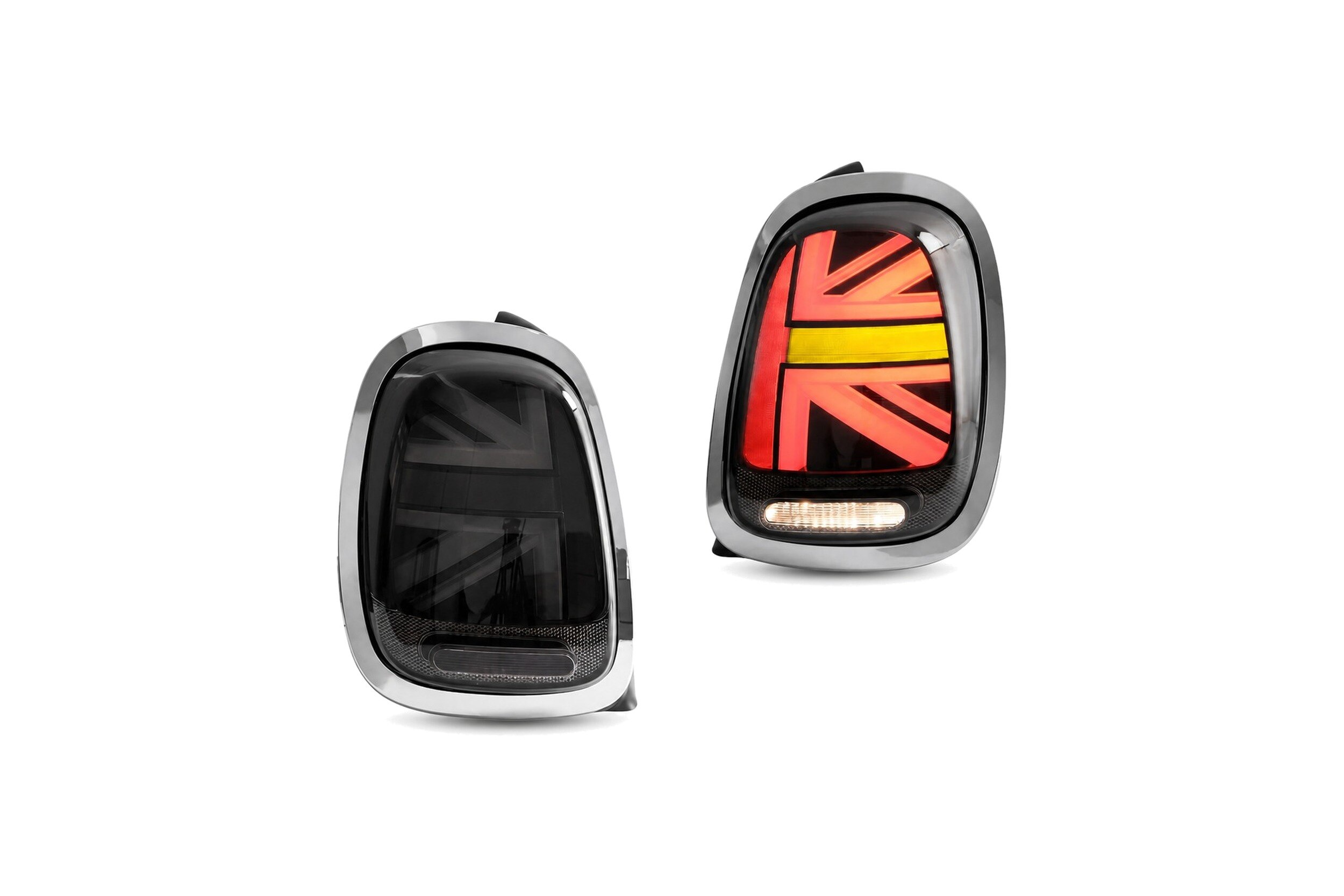 14-19 Mini Hatch: LED Tail Lights - Smoked/Chrome