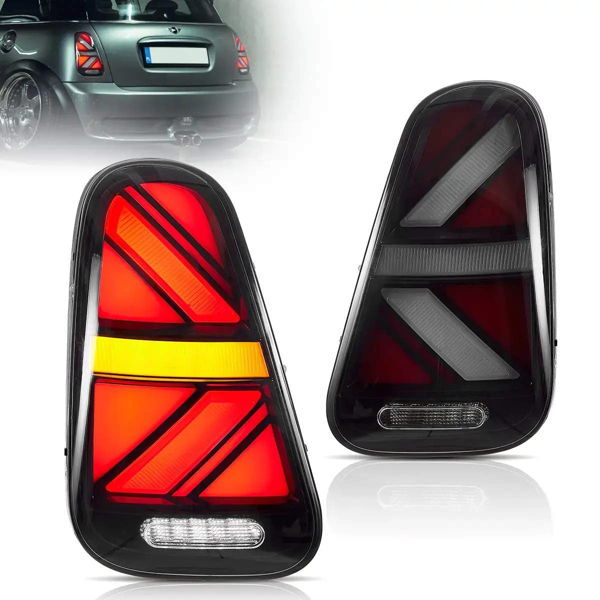 01-06 Mini Hatch: LED Tail Lights - Red photo 3