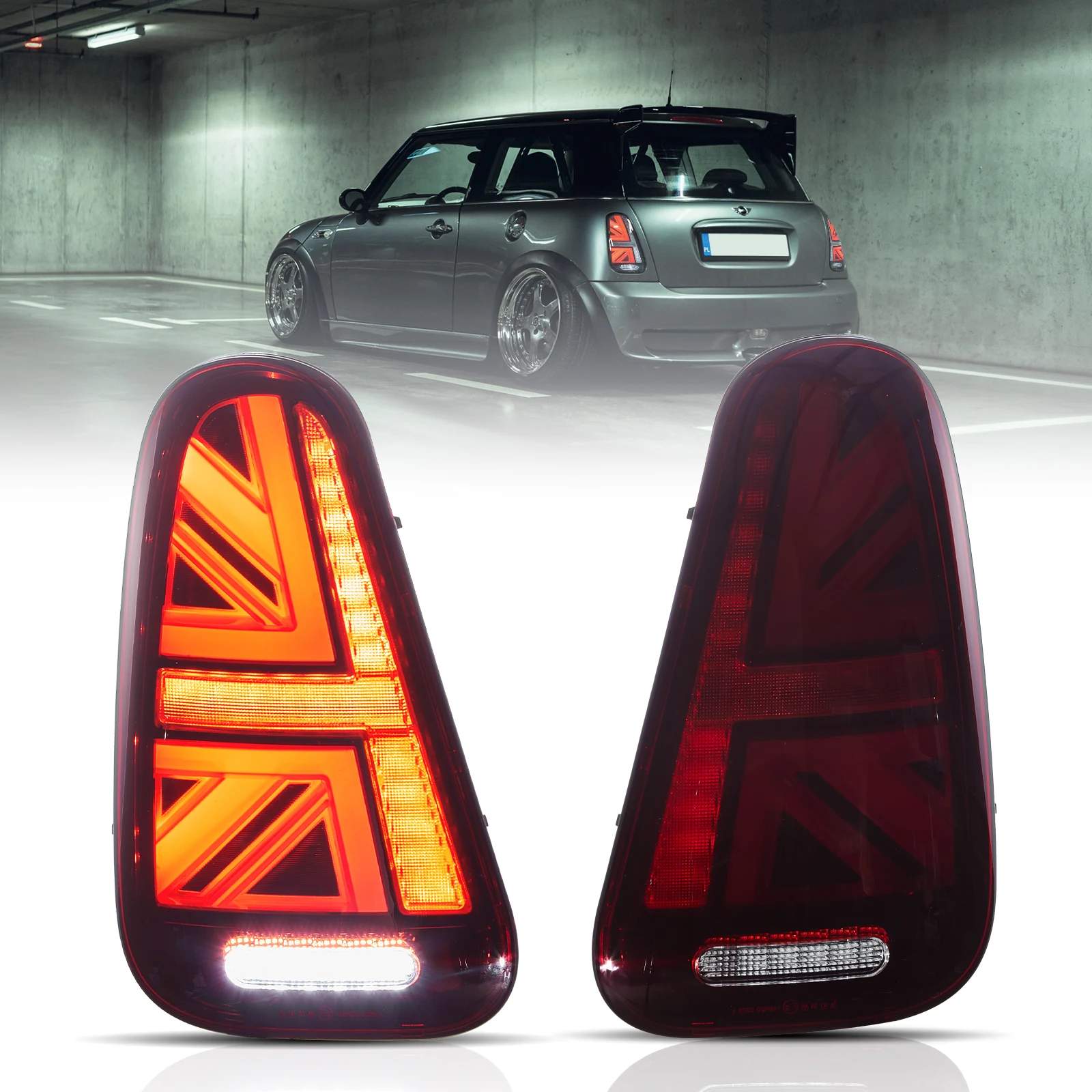 01-06 Mini Hatch: LED Tail Lights - Red photo 2