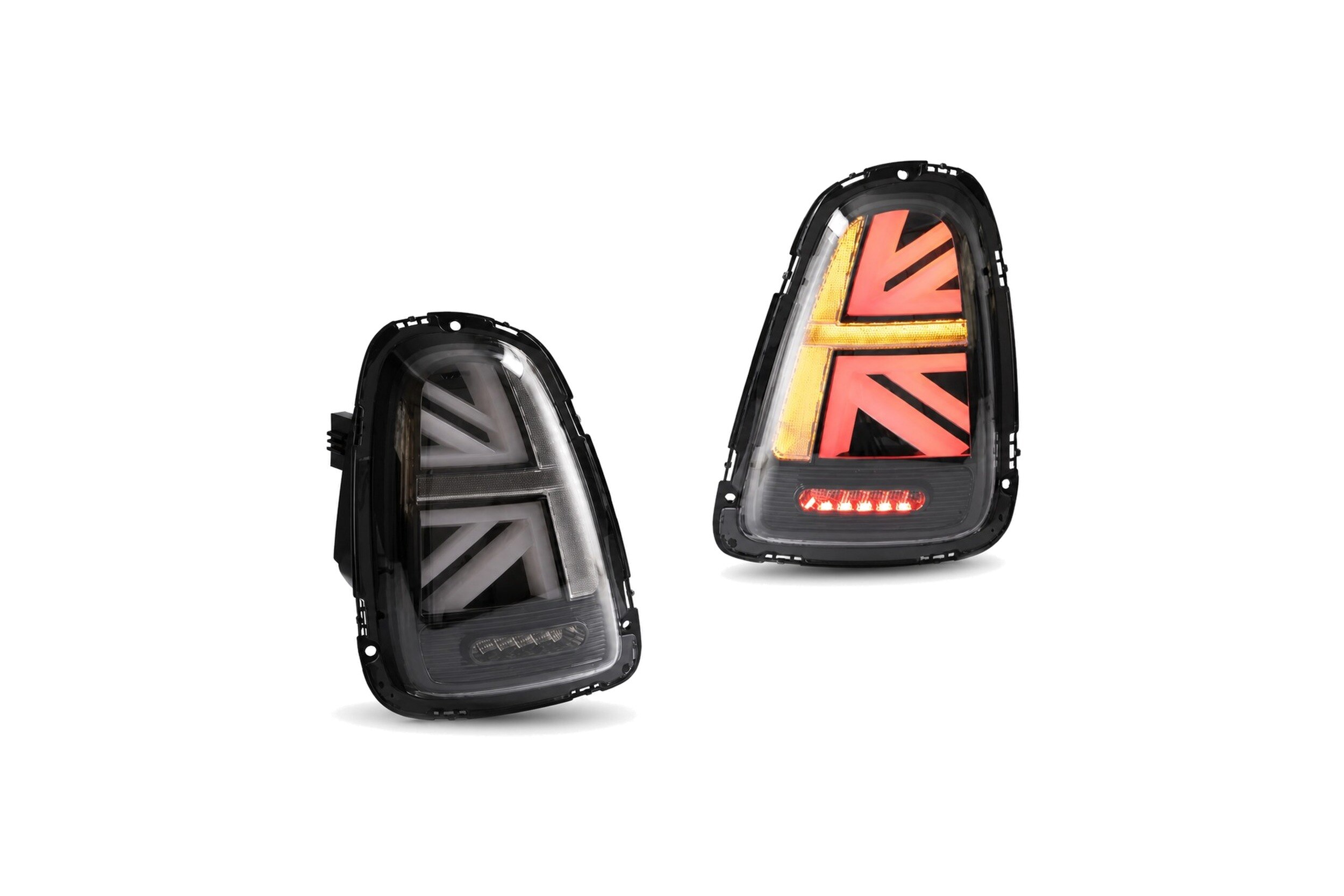 07-13 Mini R Series: LED Tail Lights - Amber/Smoked