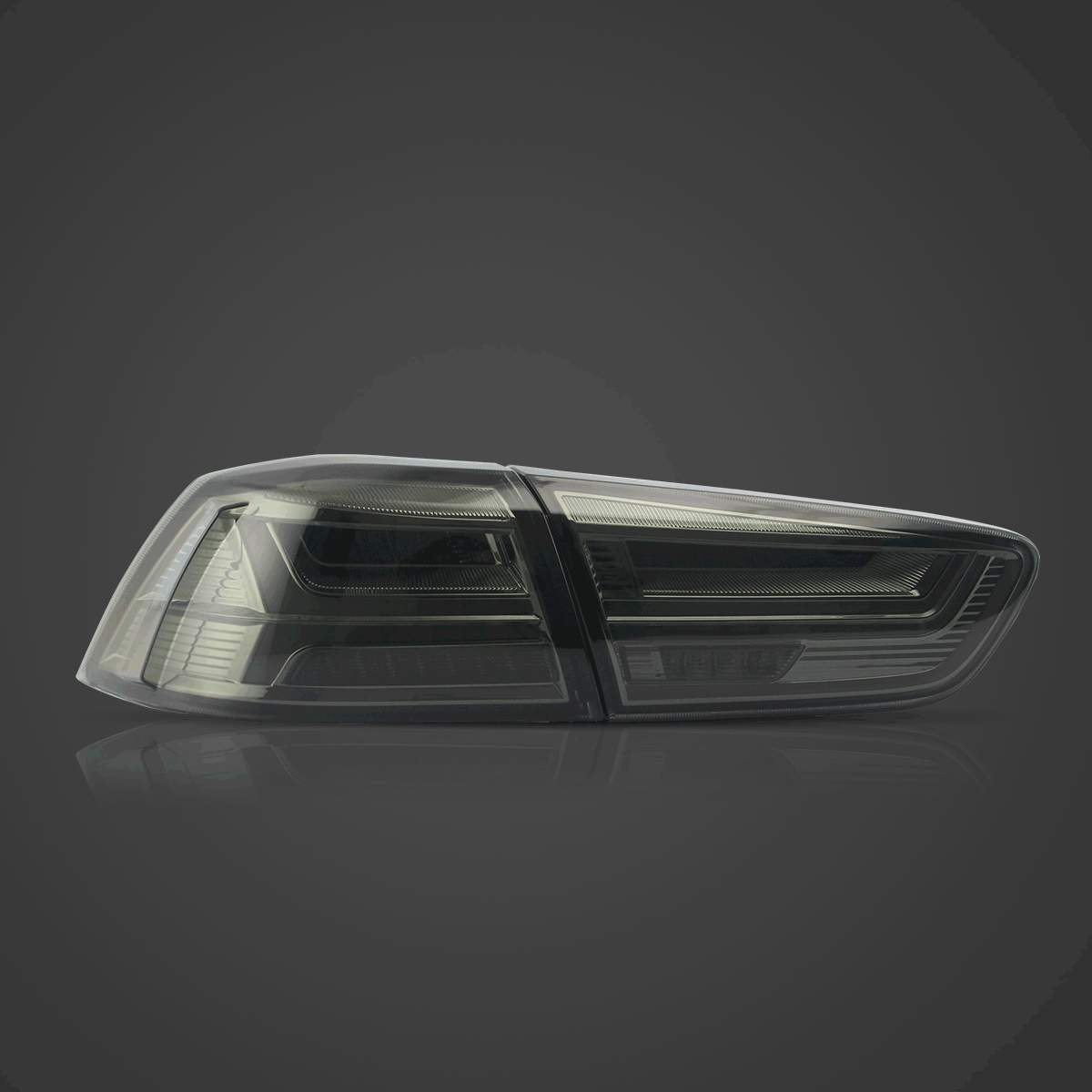 08-17 Mitsubishi Lancer: LED Tail Lights - Smoked photo 3