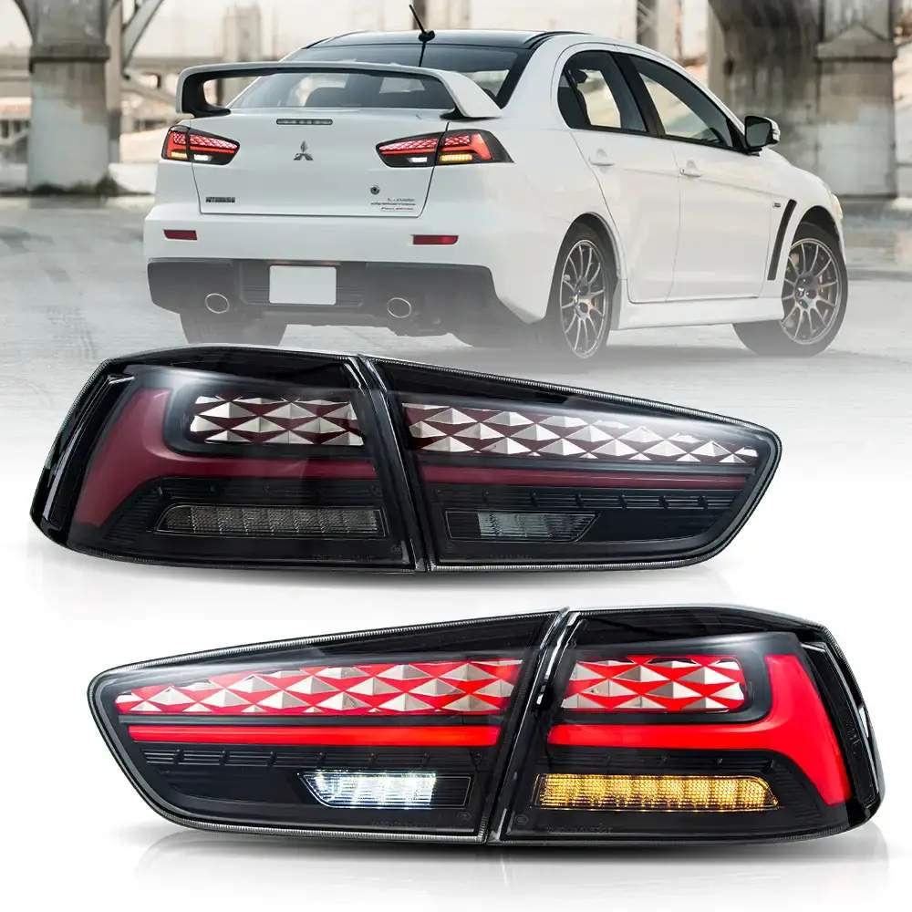 08-18 Mitsubishi Lancer Evolution X: LED Tail Lights - Red photo 3