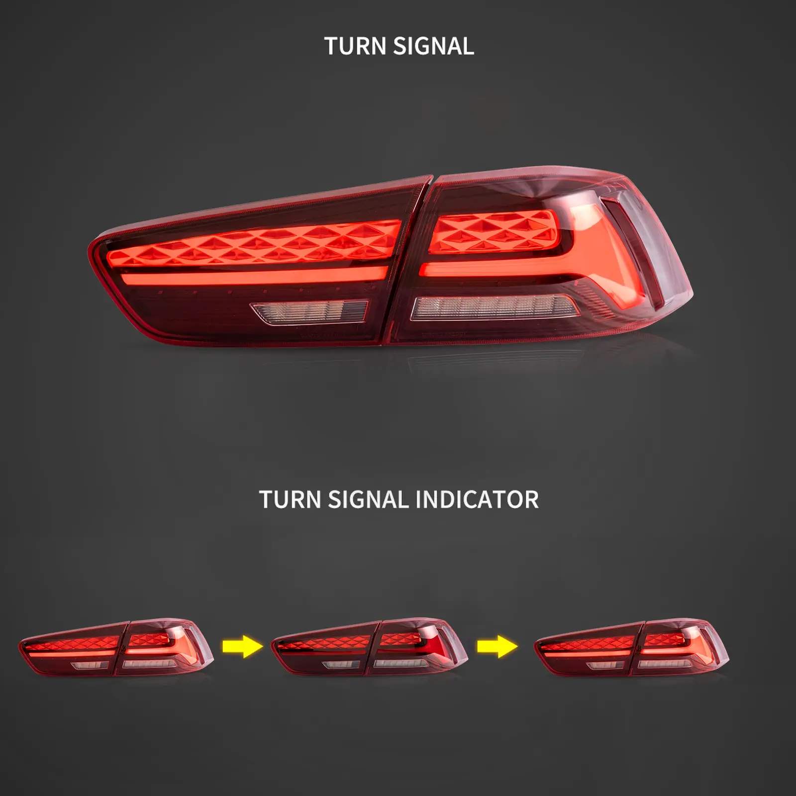 08-18 Mitsubishi Lancer Evolution X: LED Tail Lights - Smoked photo 3