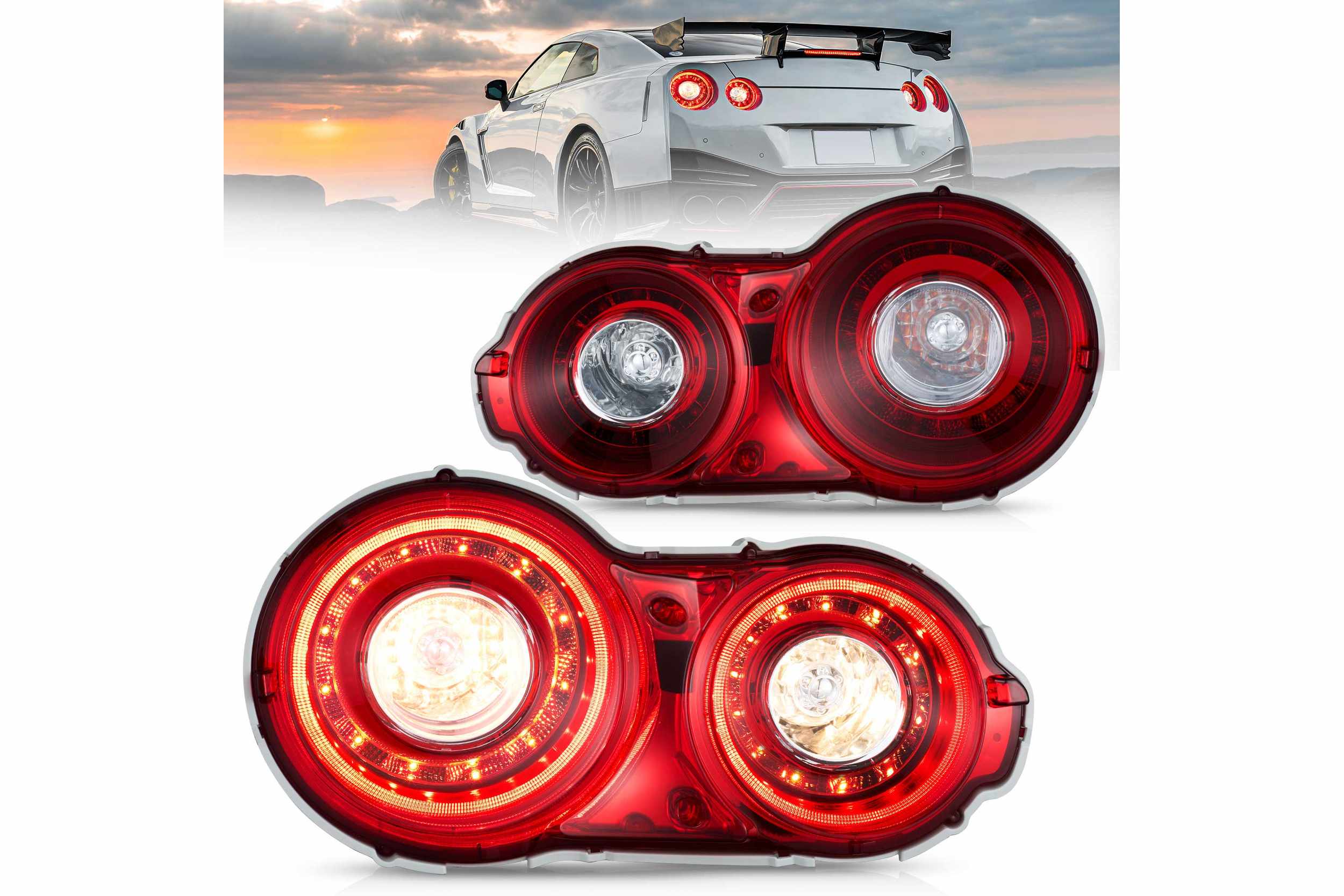 08-23 Nissan GT-R: Tail Lights - Red photo 2