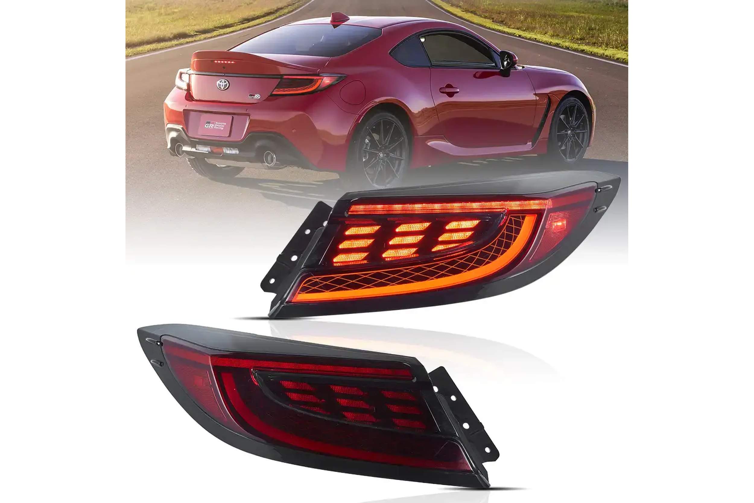 22-26 Subaru BRZ: LED Tail Lights - Red photo 2