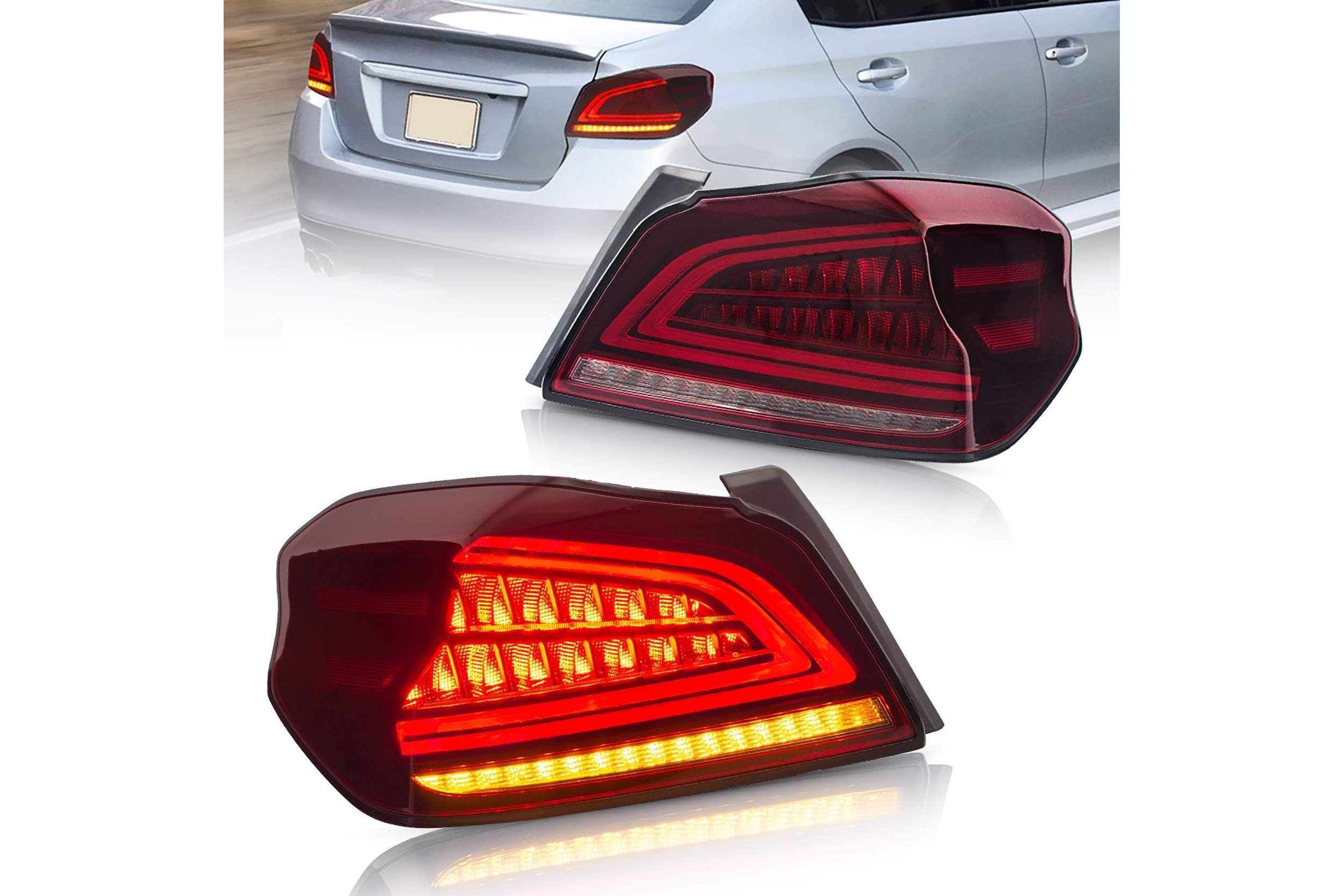 15-21 Subaru WRX: LED Tail Lights - Red photo 2
