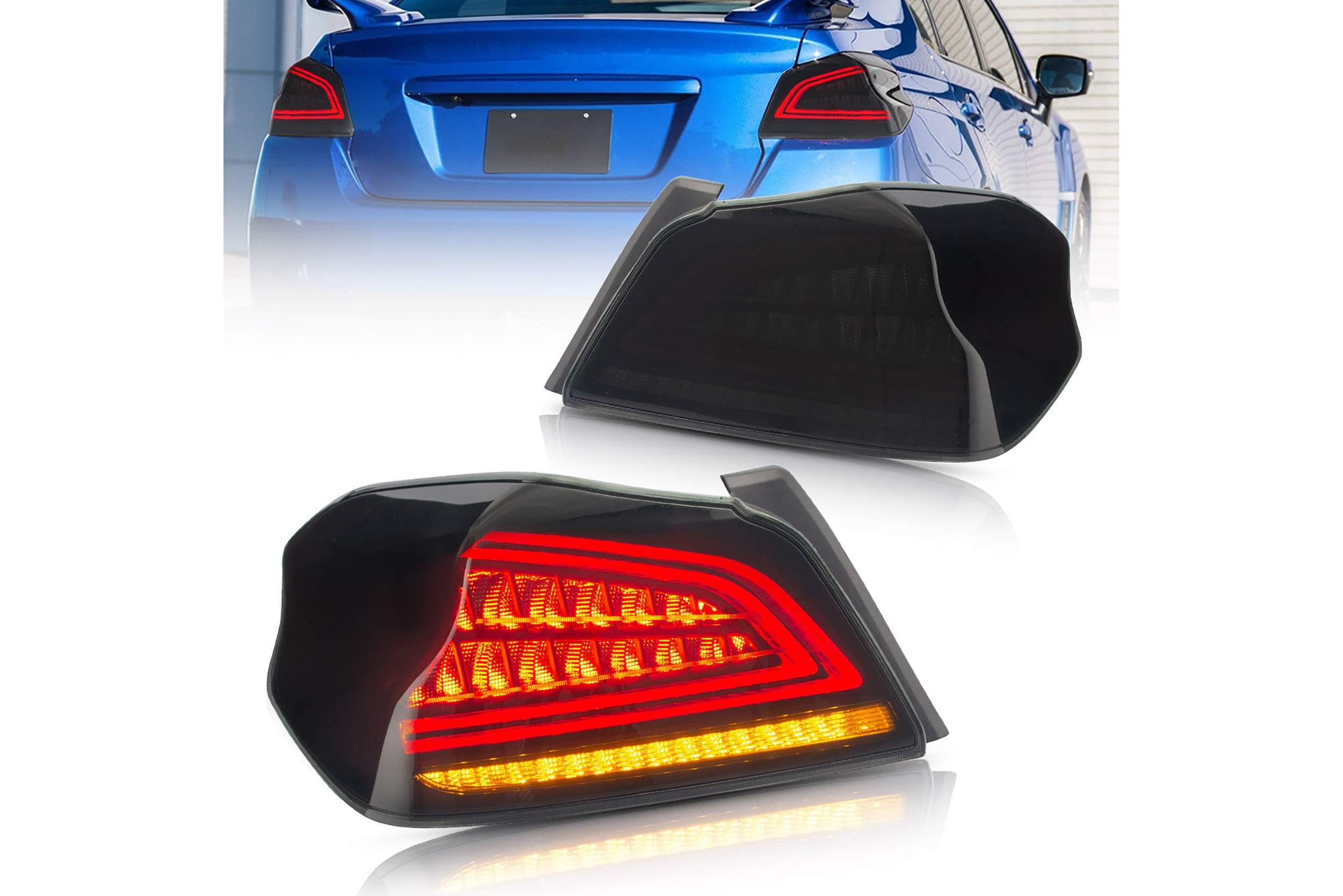 15-21 Subaru WRX: LED Tail Lights - Smoked photo 2