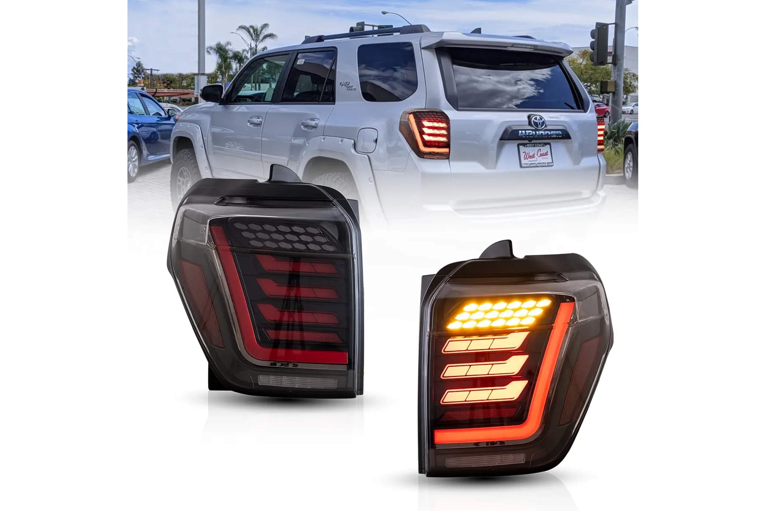 10-23 Toyota 4Runner: LED Tail Lights - Clear photo 2