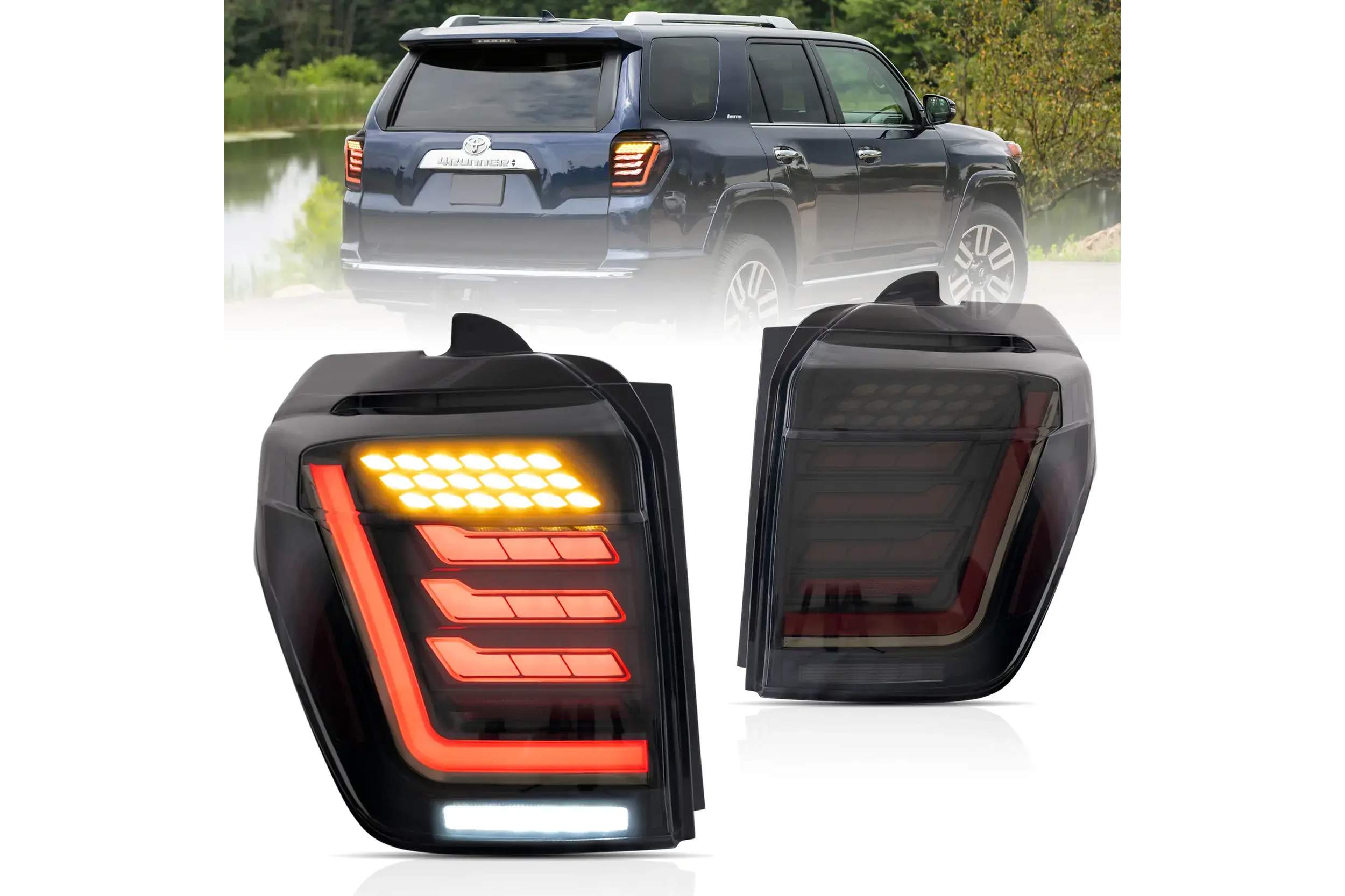 10-23 Toyota 4Runner: LED Tail Lights - Smoked photo 2
