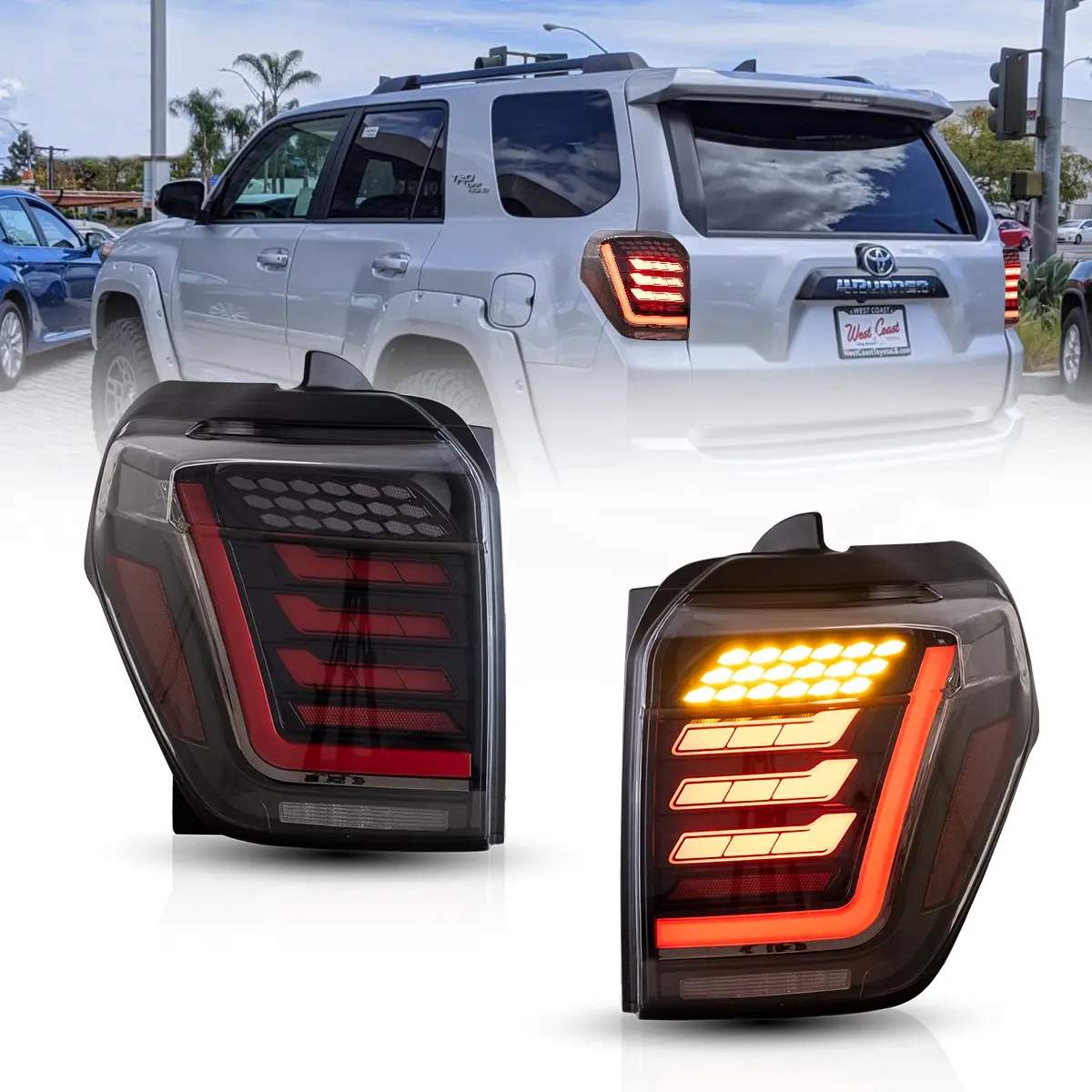 10-23 Toyota 4Runner: LED Tail Lights - Smoked photo 3