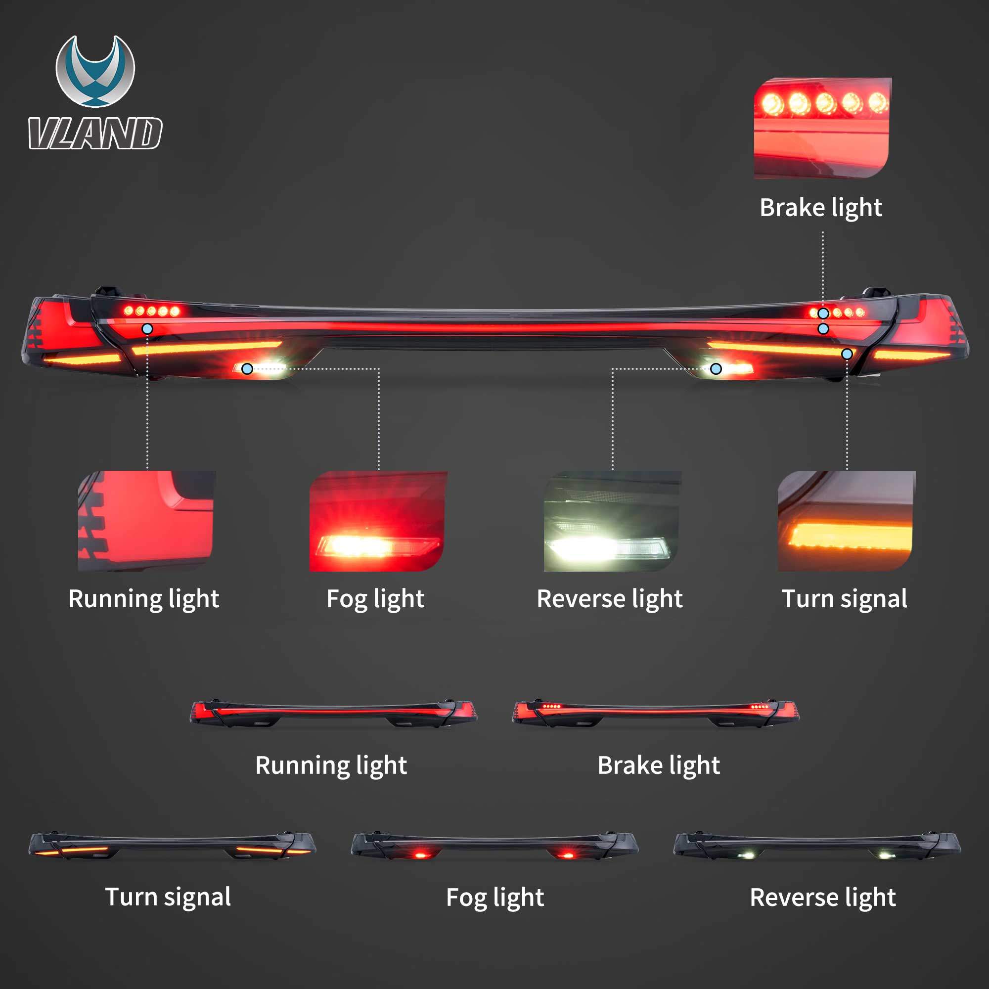 25-26 Toyota Camry: LED Tail Lights - Smoked photo 4