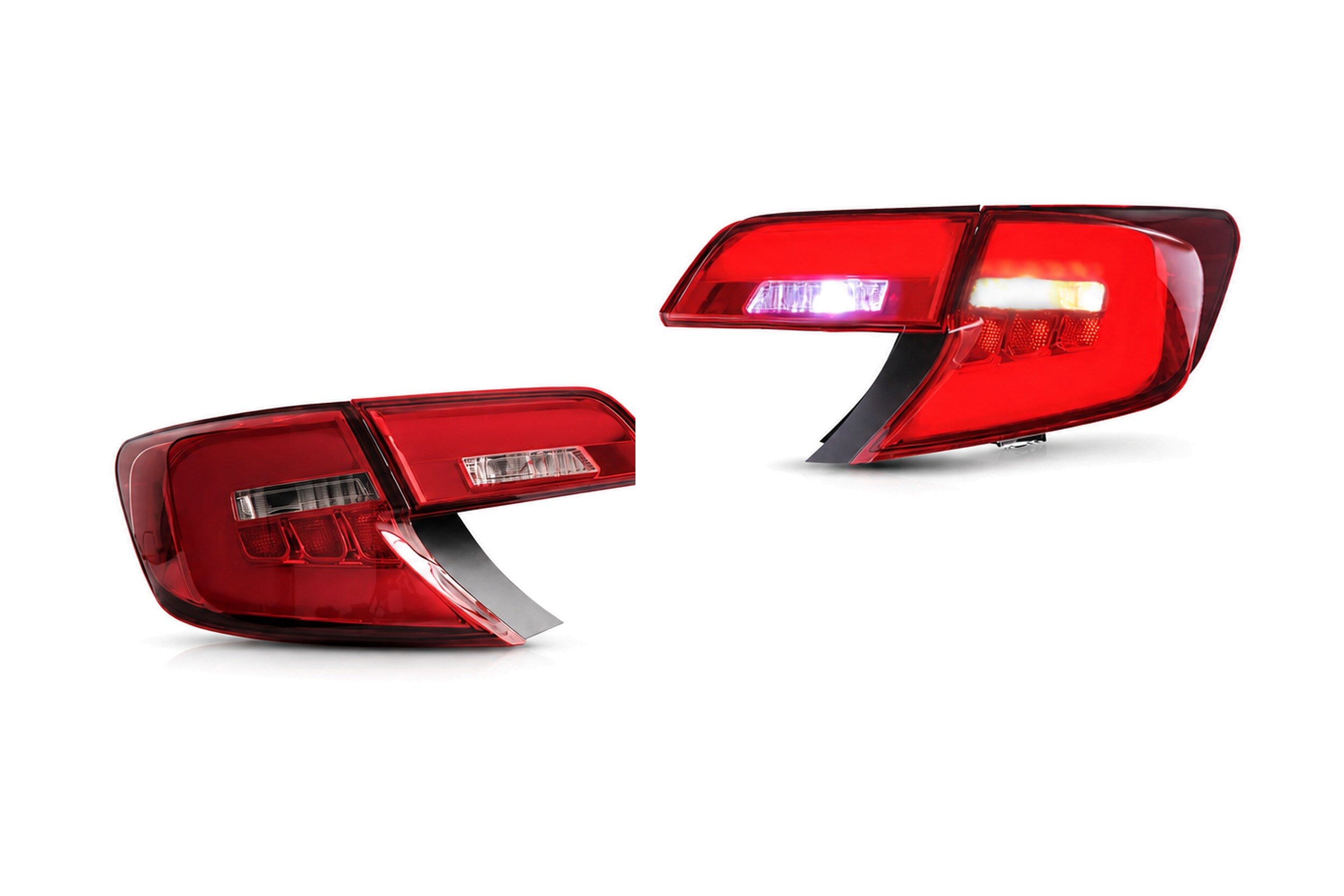 12-14 Toyota Camry: LED Tail Lights - Red/Clear