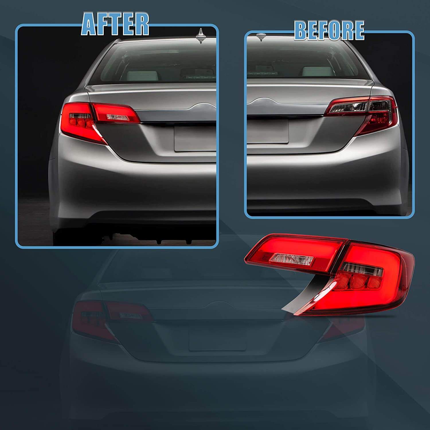 12-14 Toyota Camry: LED Tail Lights - Smoked photo 4