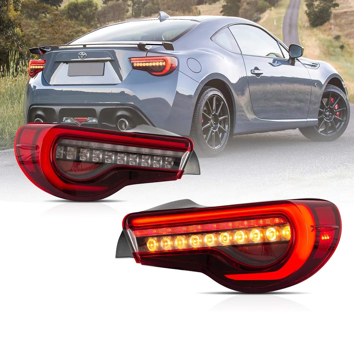 12-20 Toyota GT86: LED Tail Lights - Smoked photo 3