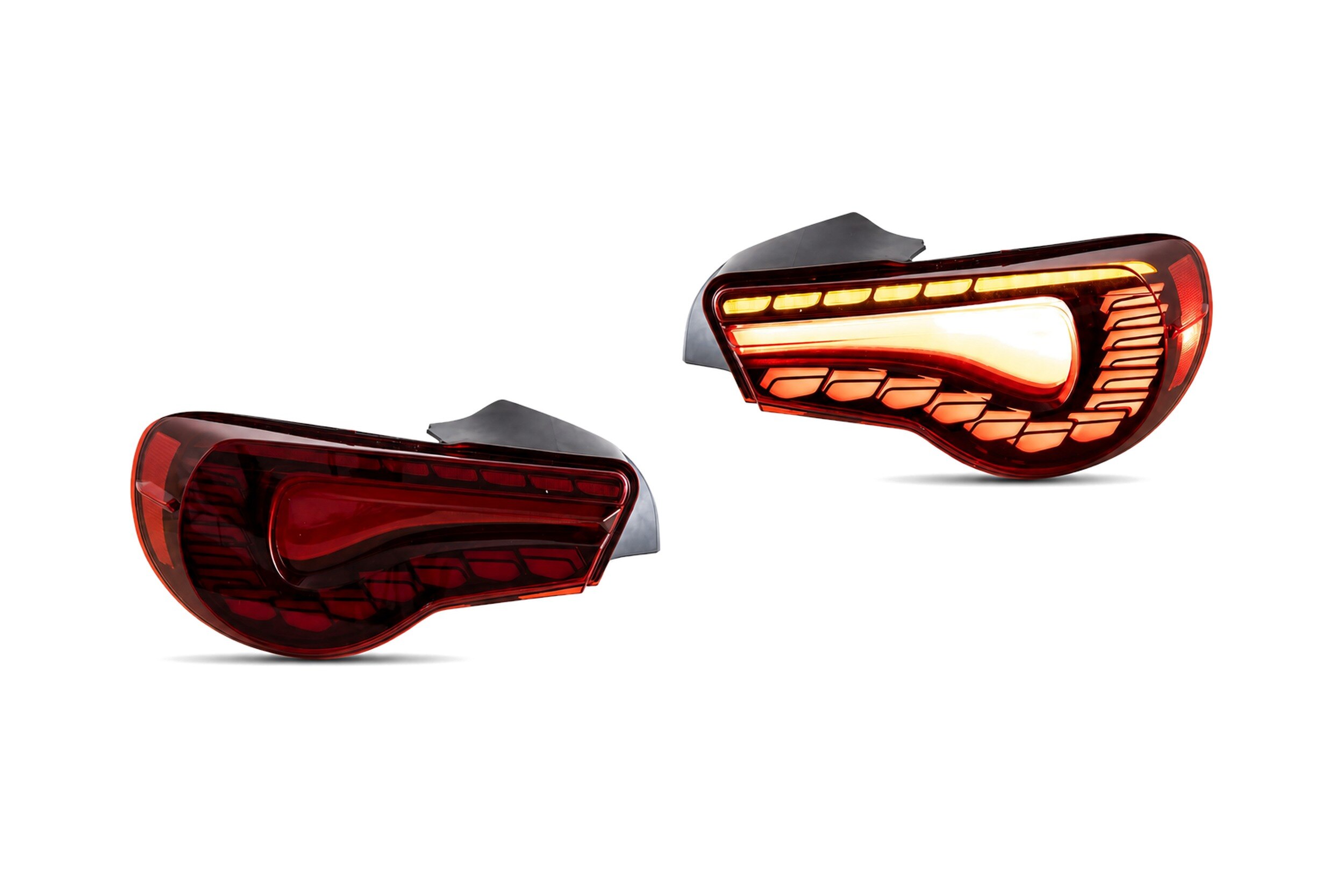 12-20 Toyota GT86: LED Tail Lights Dragon Style - Red