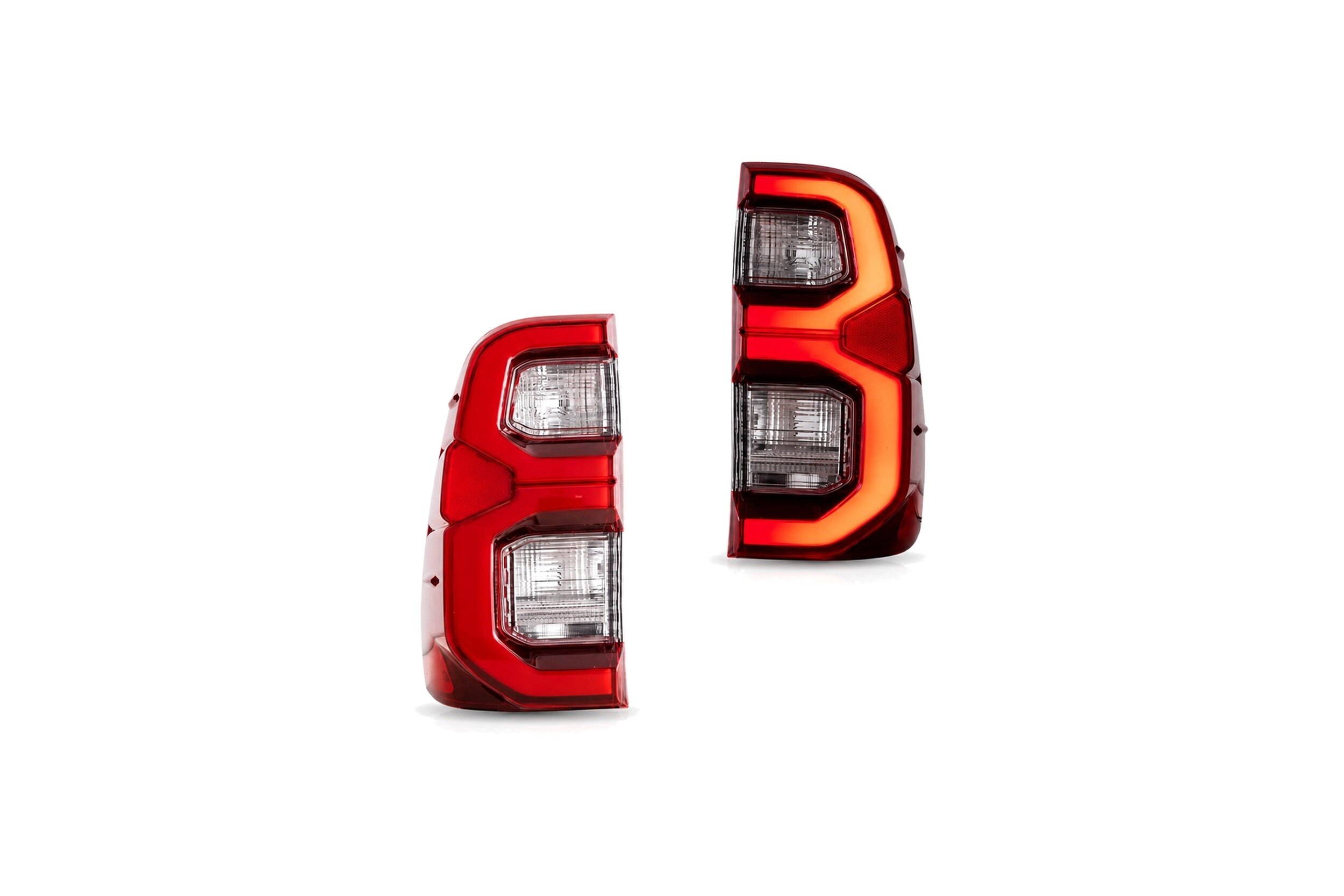 15-22 Toyota Hilux: LED Tail Lights - Red/Clear