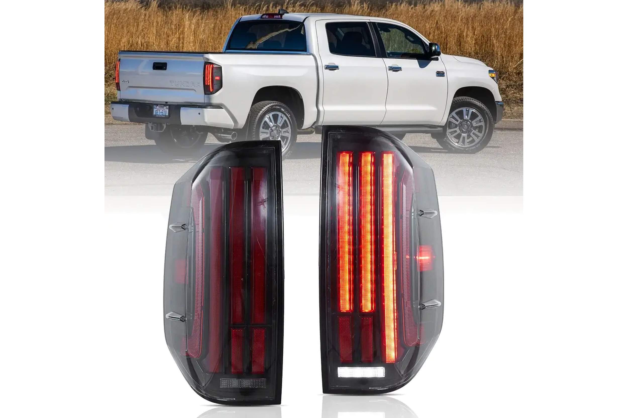 14-21 Toyota Tundra: LED Tail Lights - Clear/Red/Amber Turns photo 2