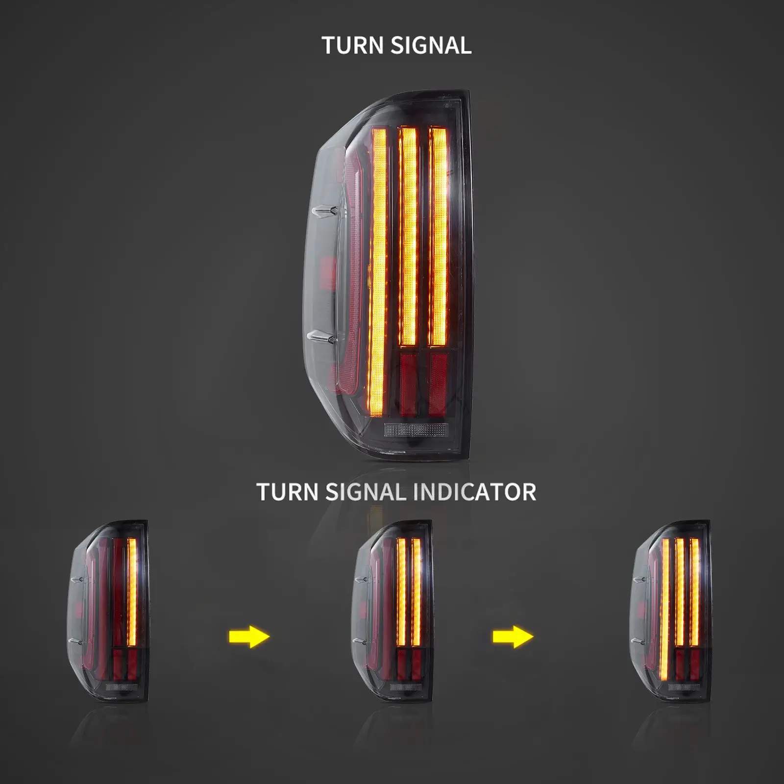 14-21 Toyota Tundra: LED Tail Lights - Clear/Red/Amber Turns photo 4
