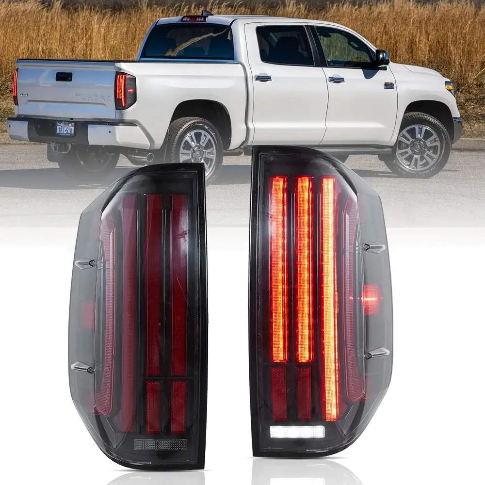 14-21 Toyota Tundra: LED Tail Lights - Clear/Smoked/Red Turns photo 3