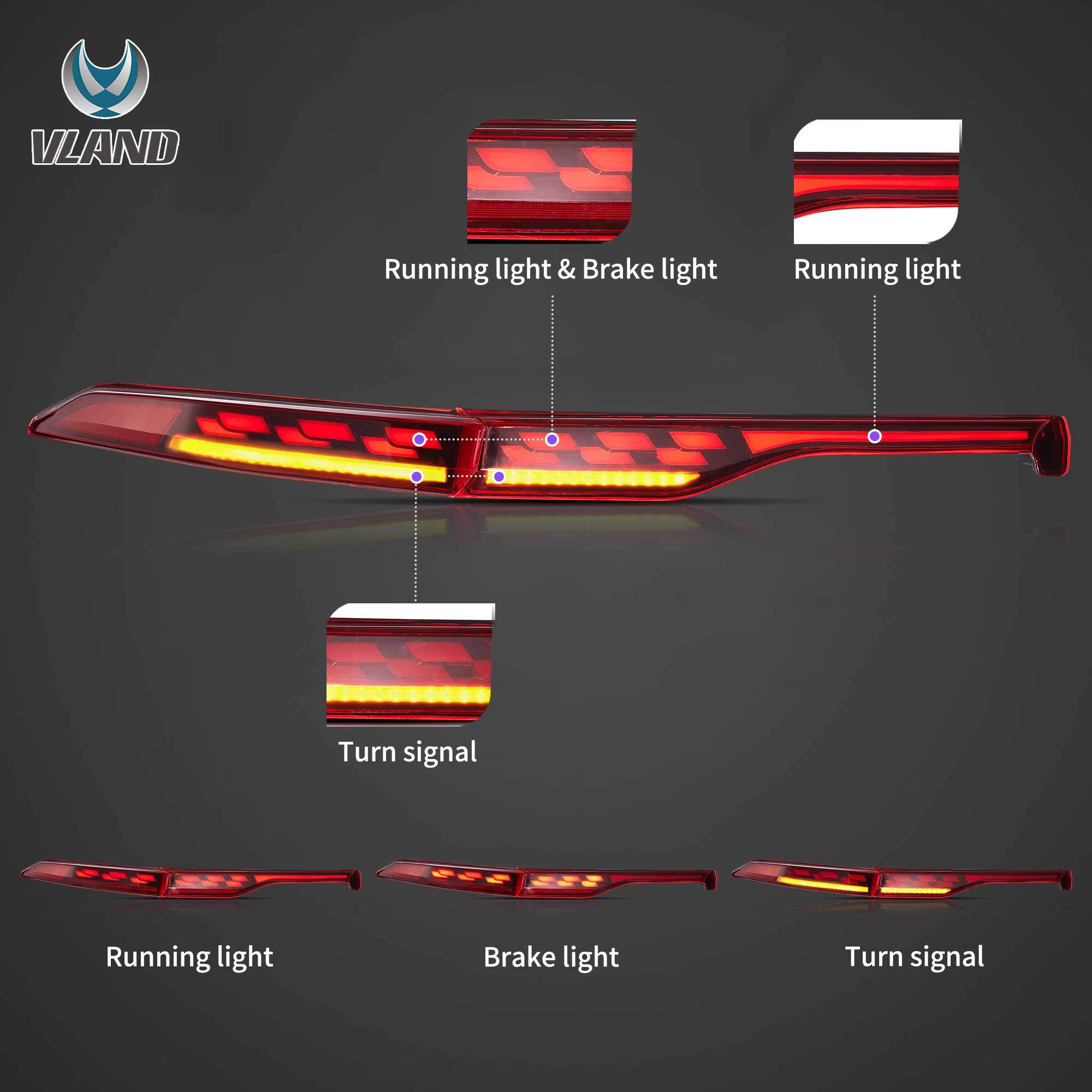 21-24 Toyota Venza: LED Tail Lights - Clear/Red photo 3