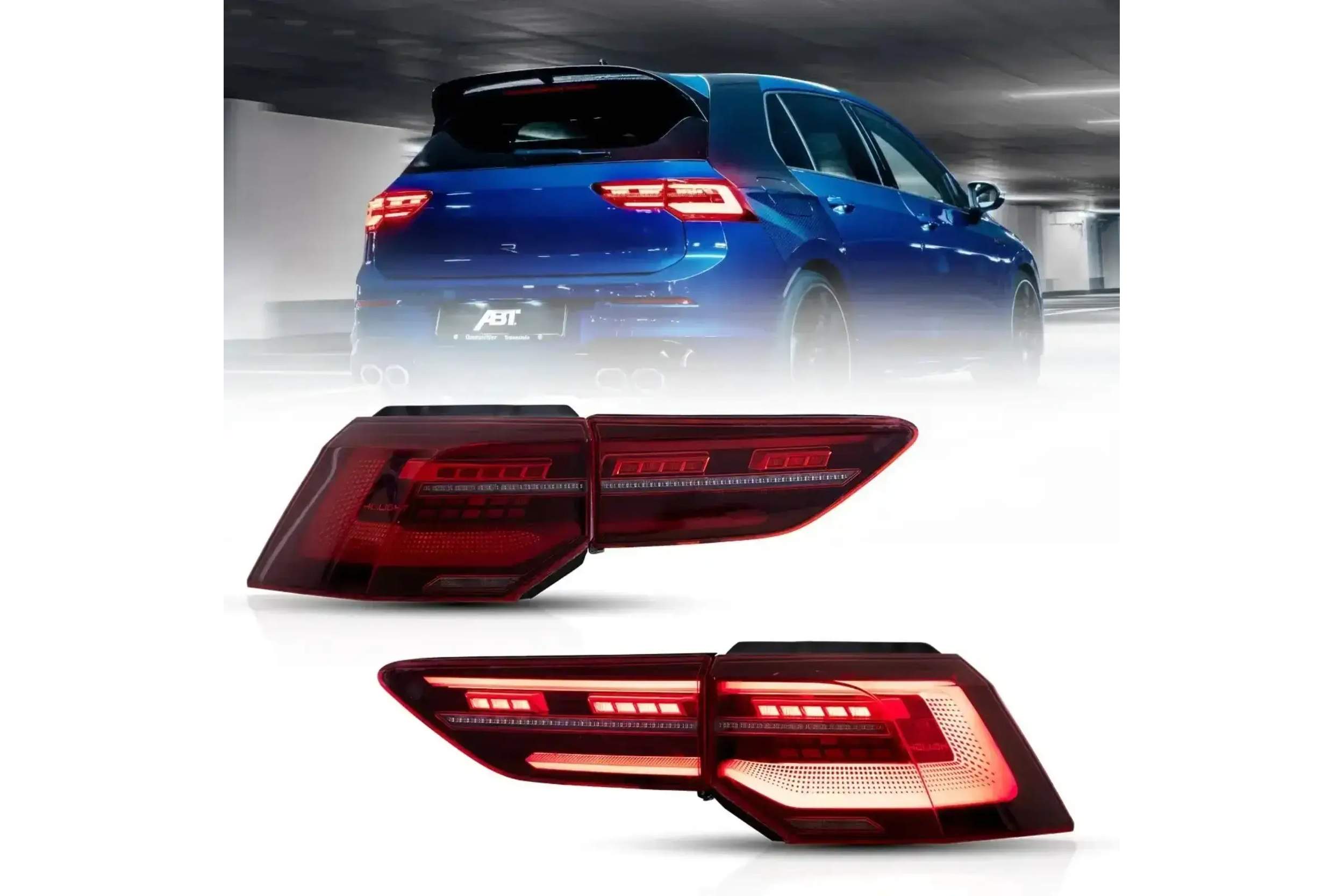 20-23 Volkswagen Golf: LED Tail Lights - Amber/Red photo 2