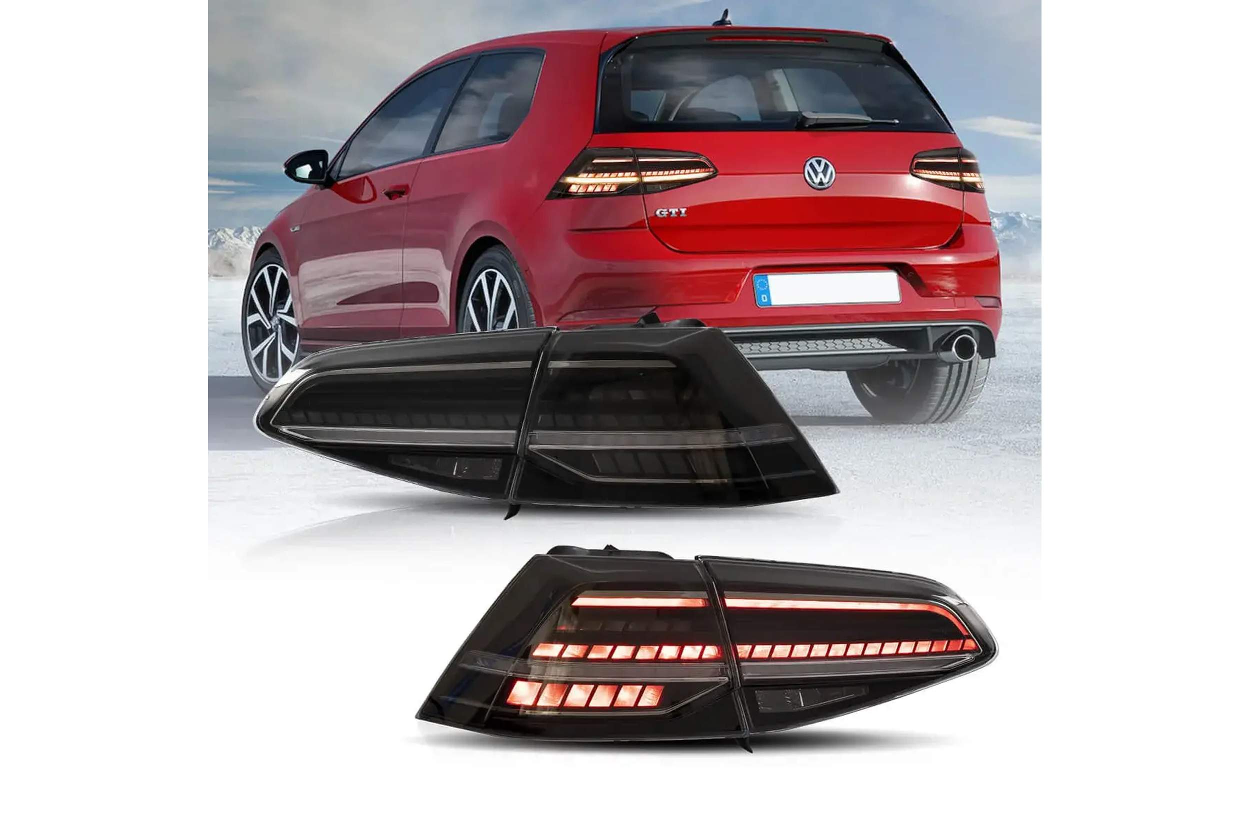 13-21 Volkswagen Golf: LED Tail Lights - Smoked photo 2