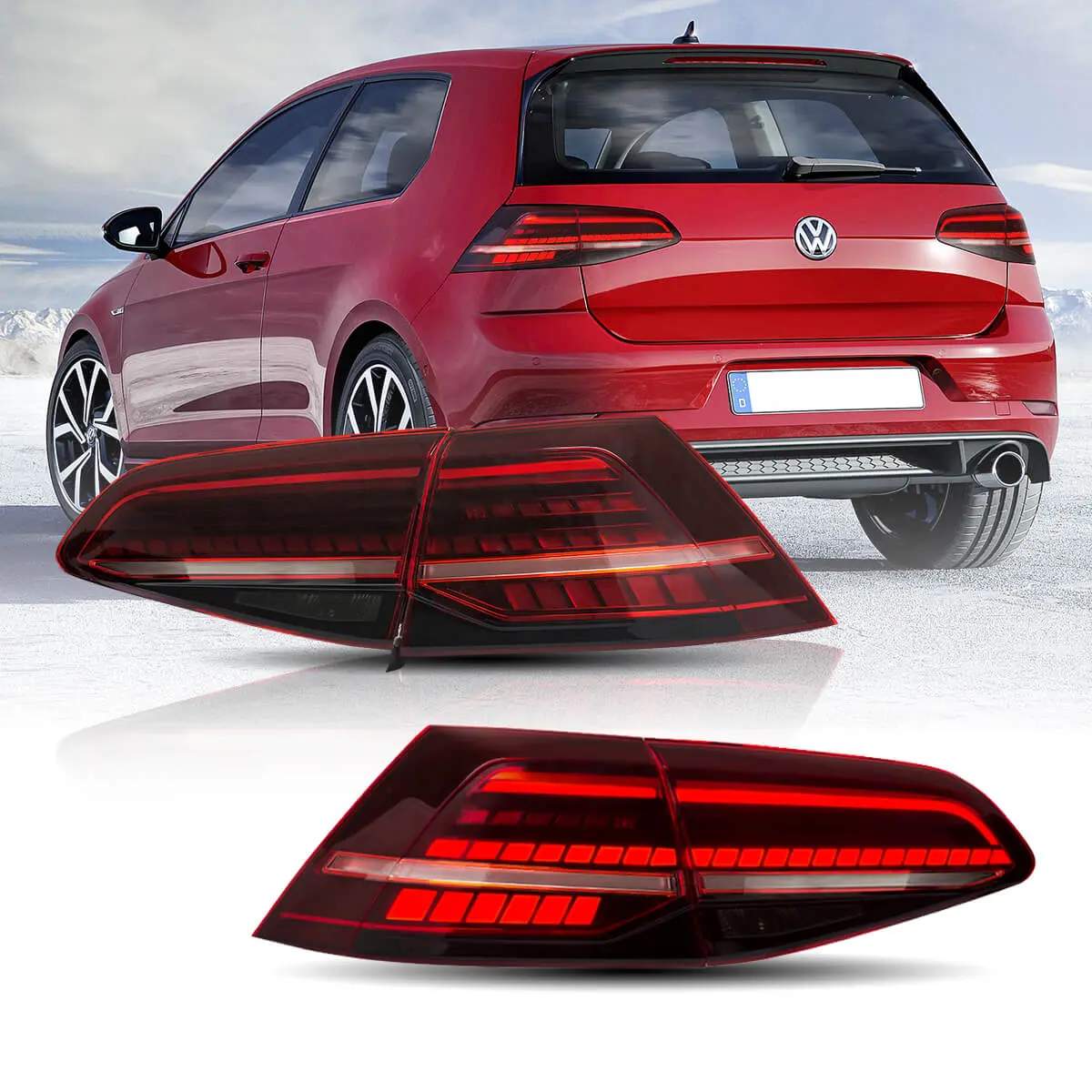 13-21 Volkswagen Golf: LED Tail Lights - Smoked photo 3
