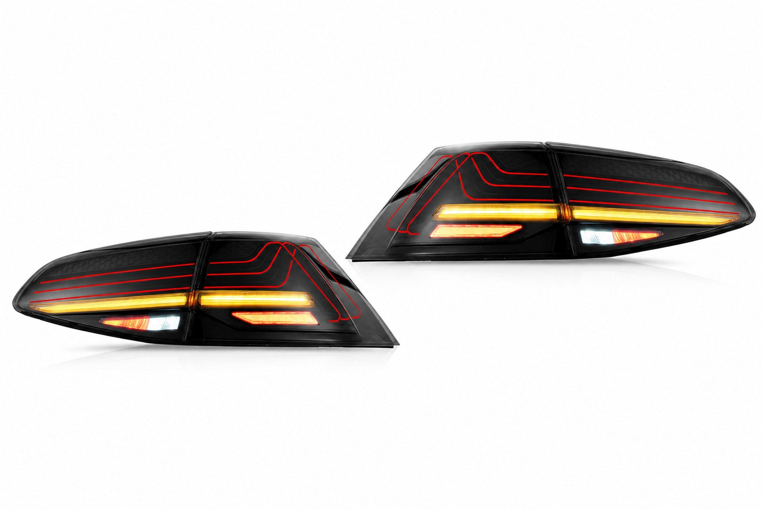 13-17 Volkswagen Golf: LED Laser Tail Lights - Turn Signals/Red