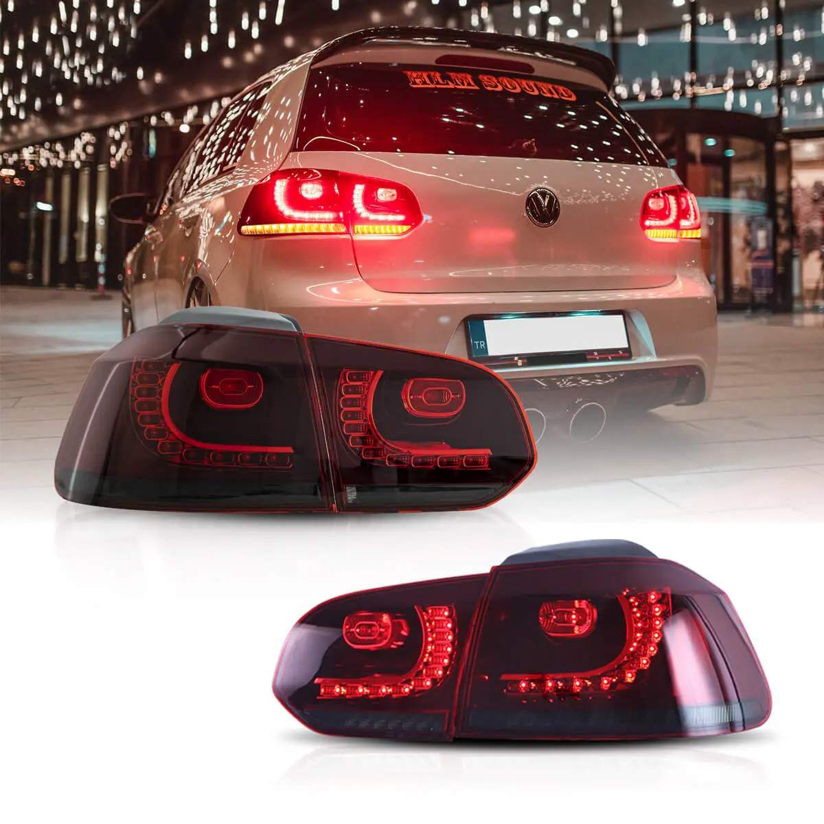 08-14 Volkswagen Golf: LED Tail Lights - Amber/Red/Clear photo 3