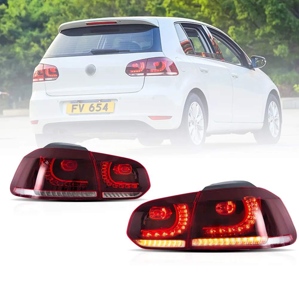 08-14 Volkswagen Golf: LED Tail Lights - Amber/Red/Smoked photo 4