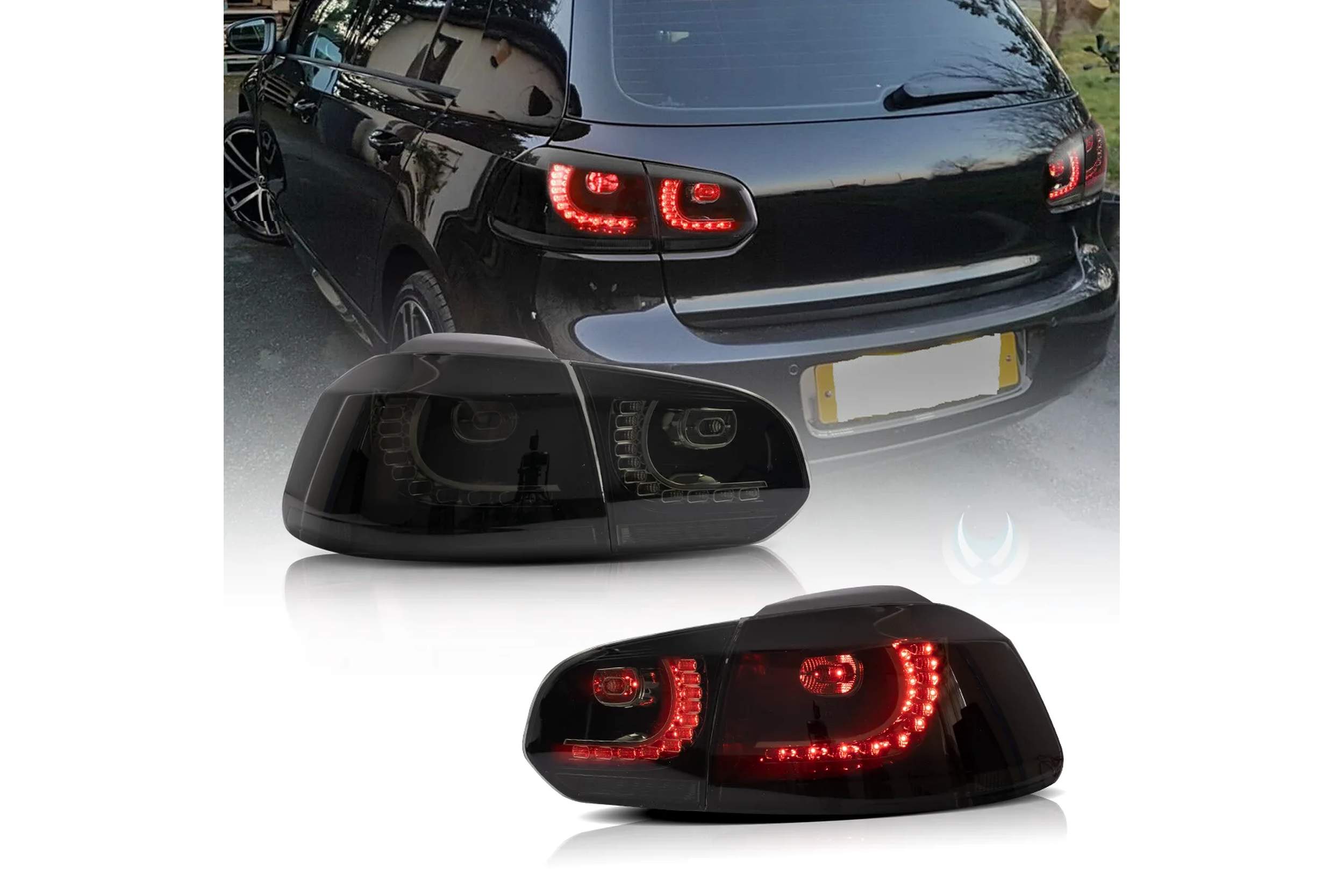 08-14 Volkswagen Golf: LED Tail Lights - Amber/Smoked photo 2