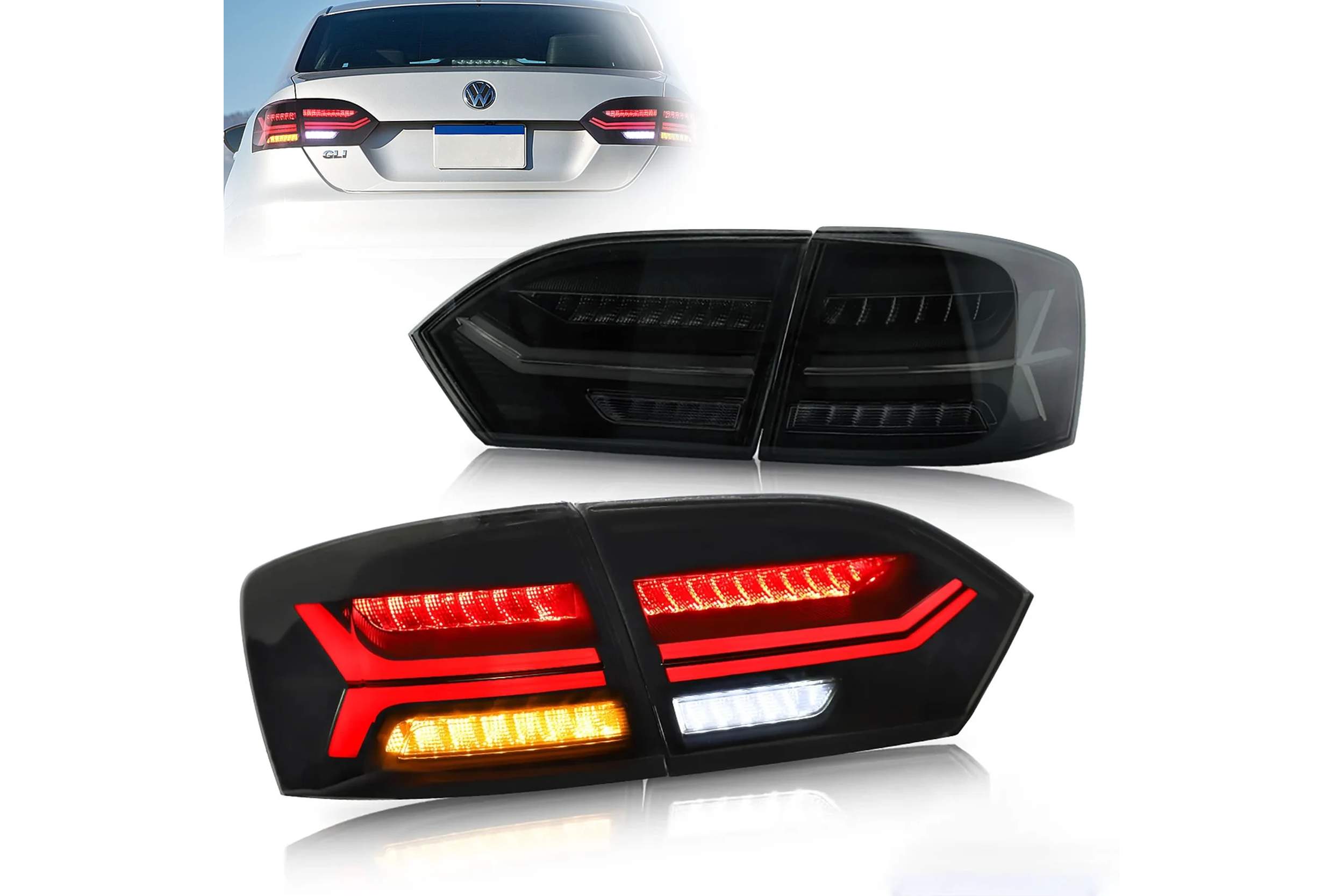 11-18 Volkswagen Jetta: LED Tail Lights - Smoked photo 4