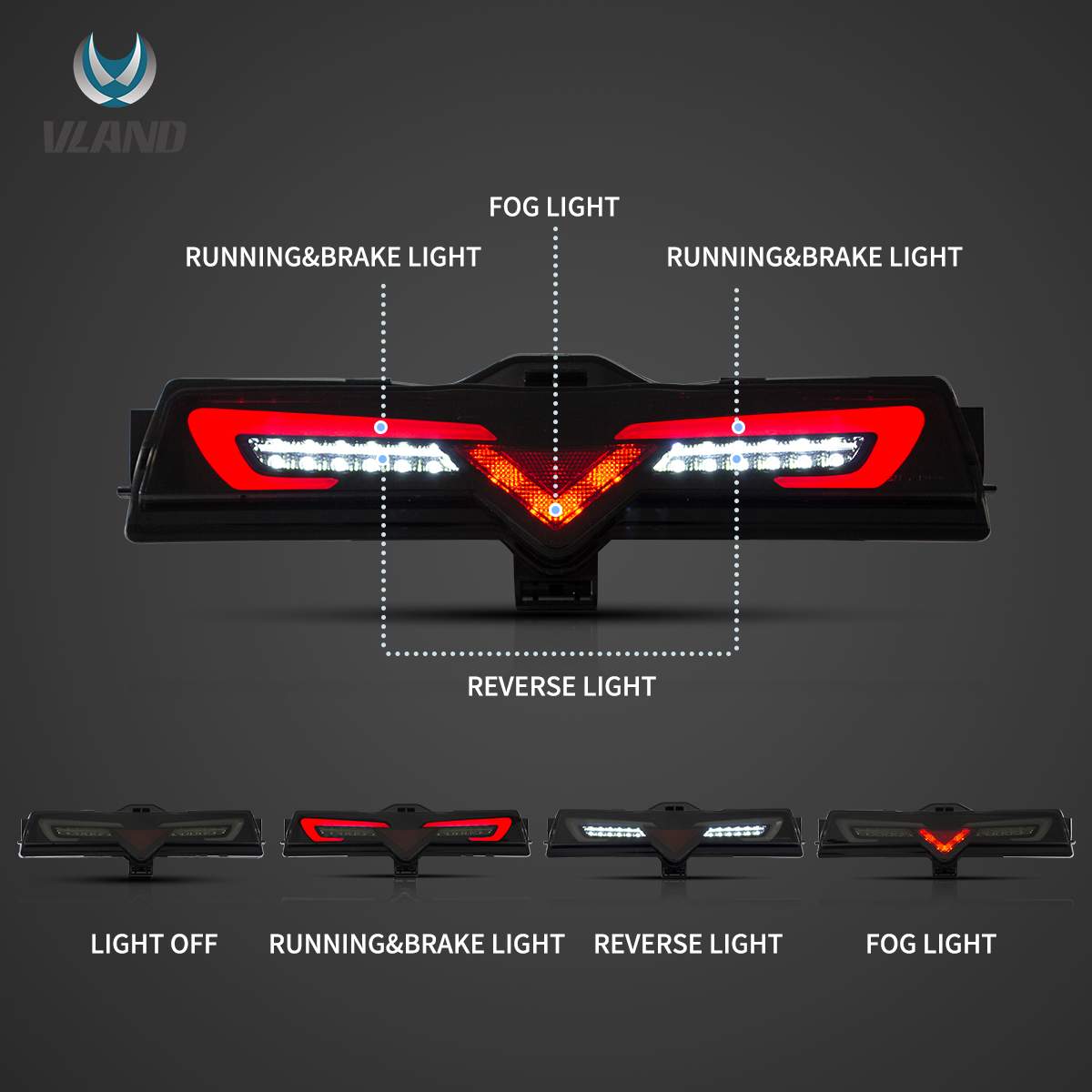 13-16 Scion FR-S: LED Rear Bumper Lights - Smoked photo 3