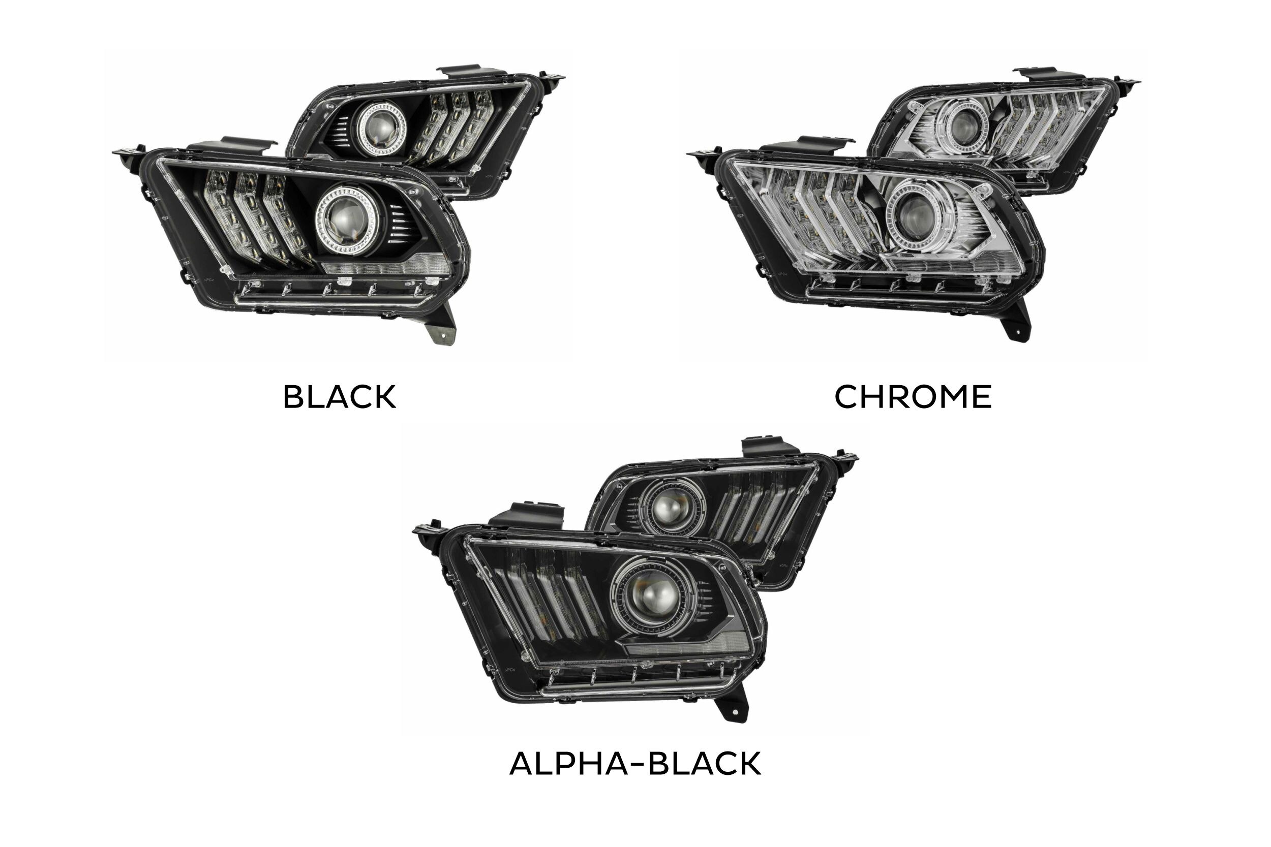 10-12 Ford Mustang Luxx Headlights photo 3