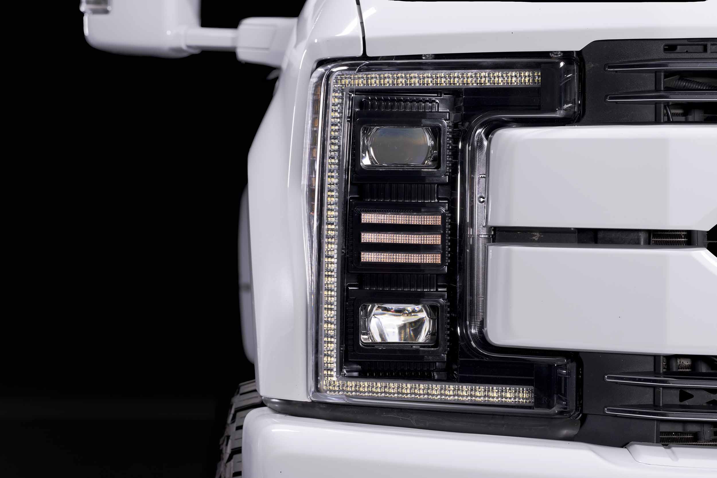 17-19 Ford Super Duty XB Hybrid LED Headlights photo 3