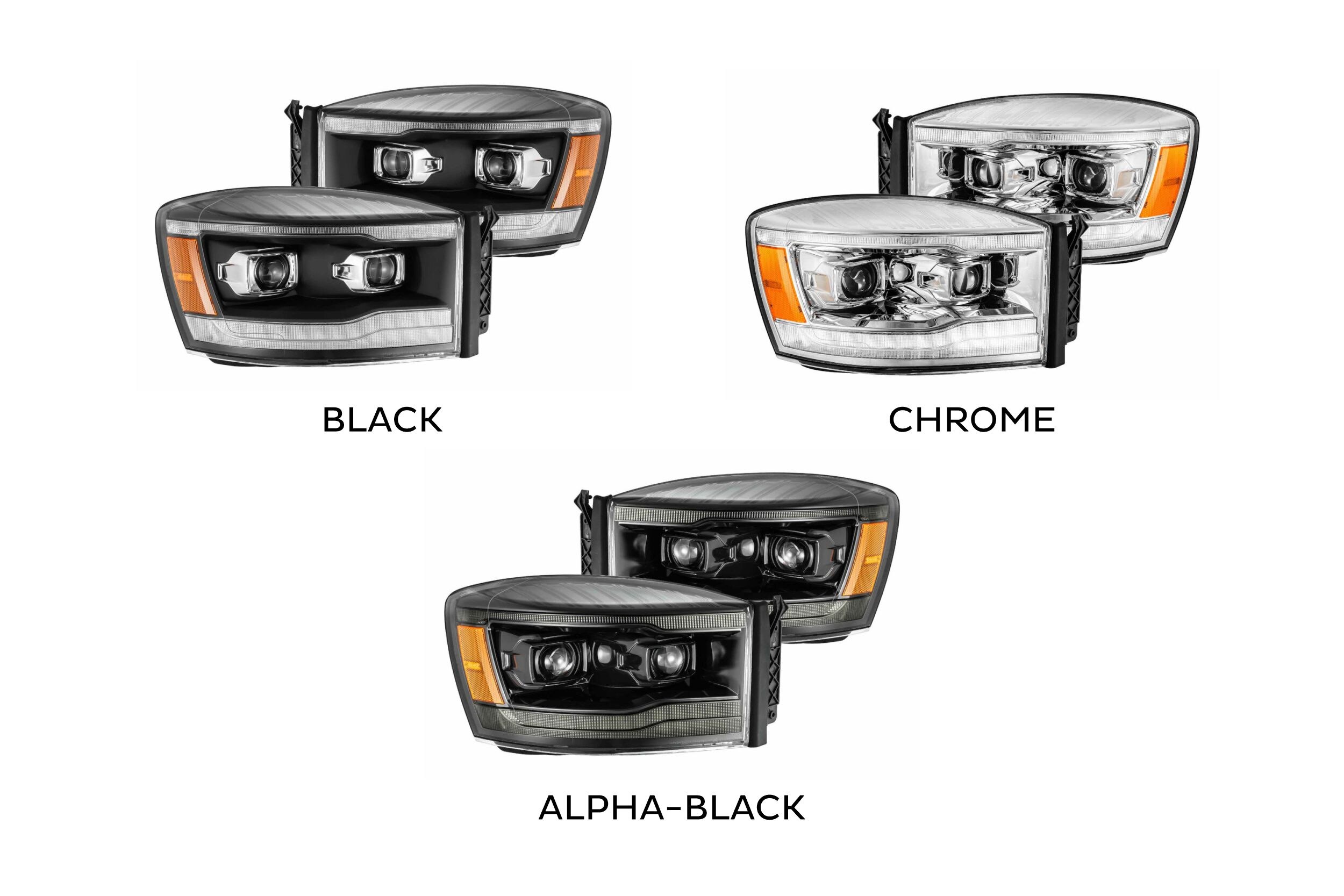 06-08 Dodge Ram Luxx Headlights photo 3