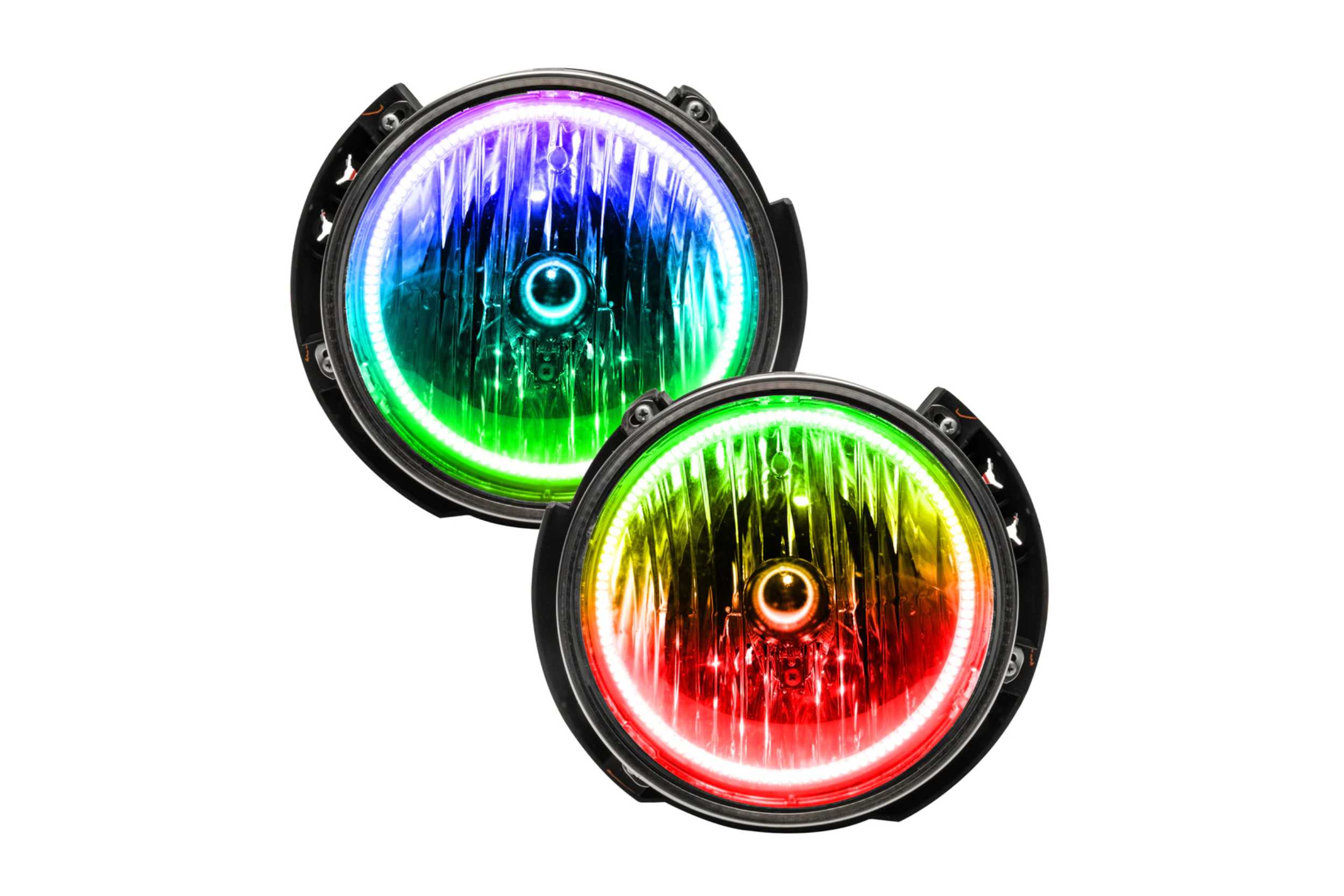 07-18 Jeep Wrangler JK LED Halo Headlights